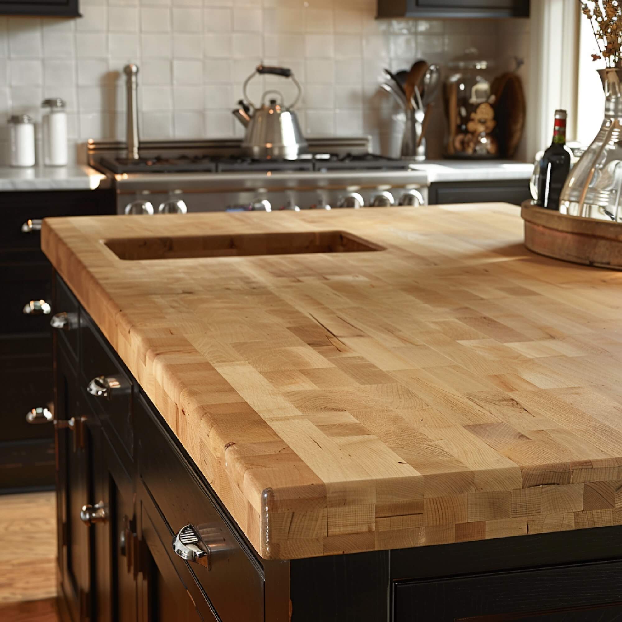 Massivholz Arbeitsplatte