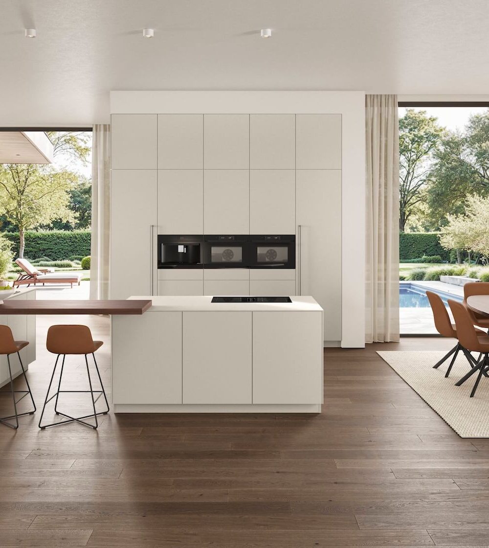 Nobilia Inselküche Designstil Weiß