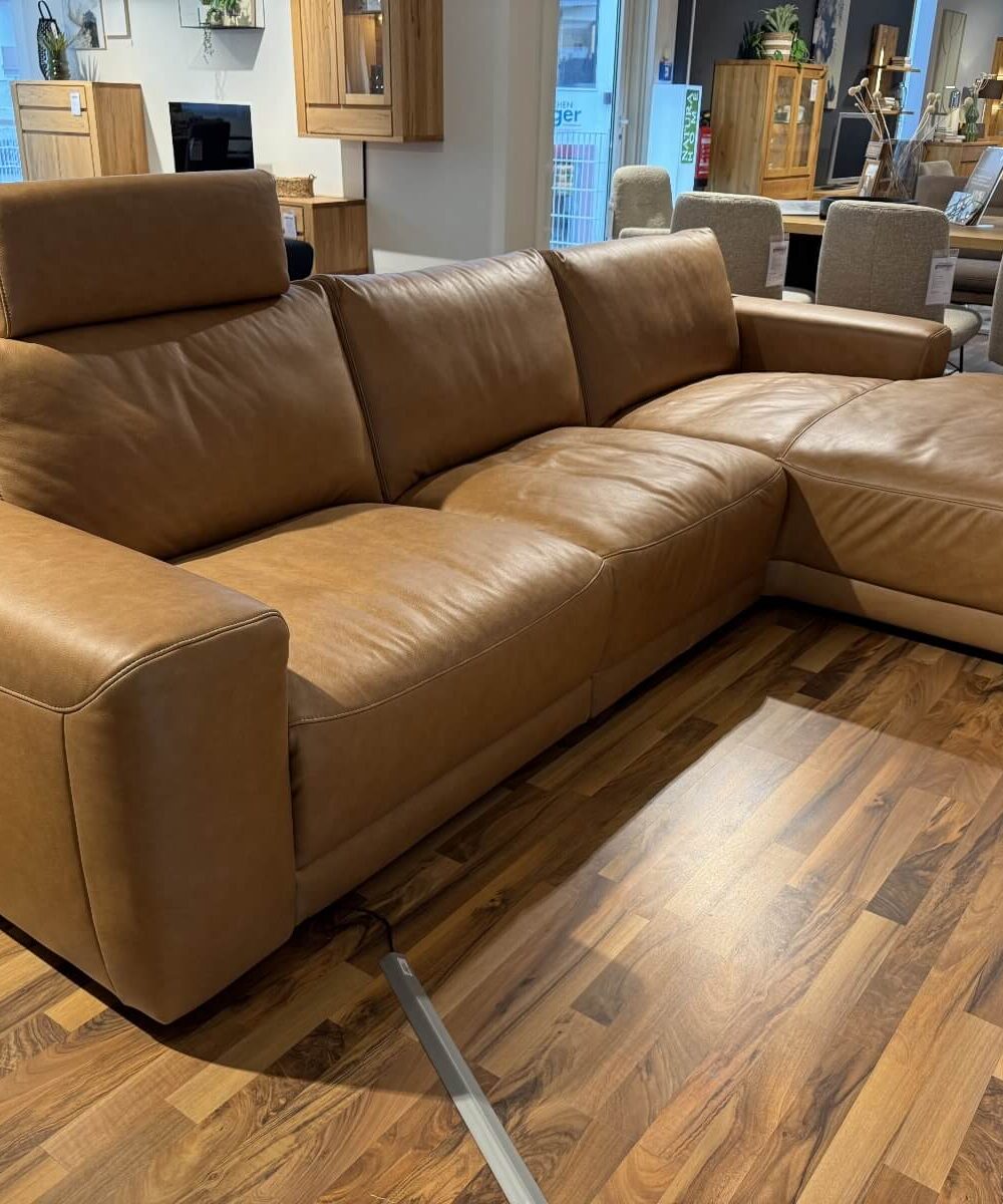 Polstereckgarnitur Natura Home Balok Ecksofa mit Motor