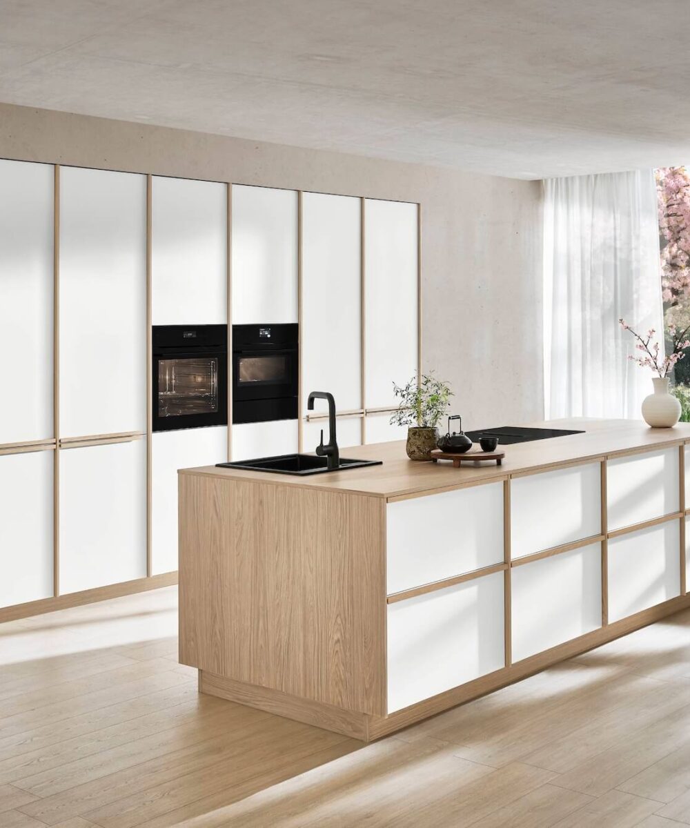 Nobilia Inselküche modern Weiß