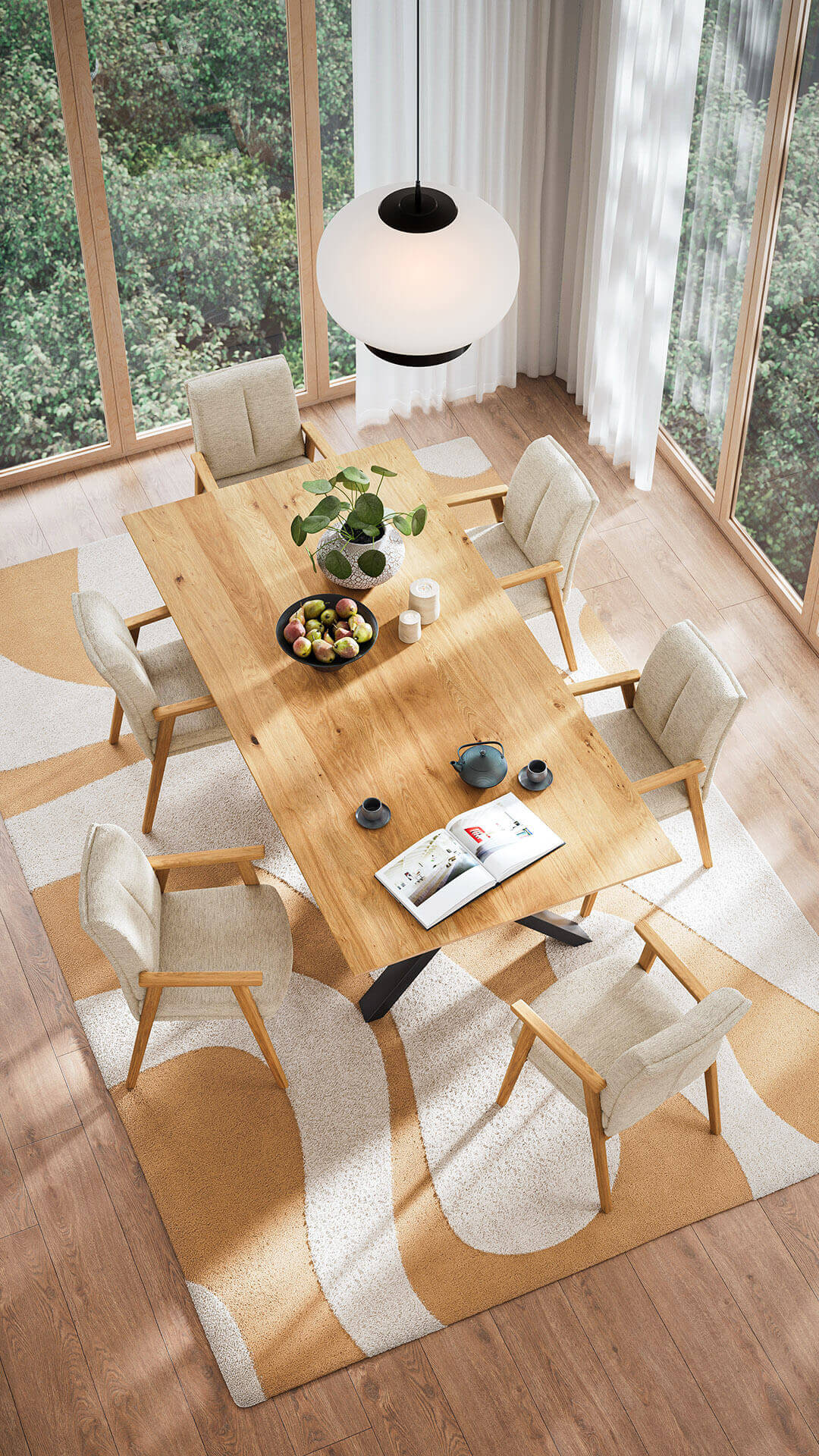 natura-home-flore-esstisch-und-flore-schalenstuhl