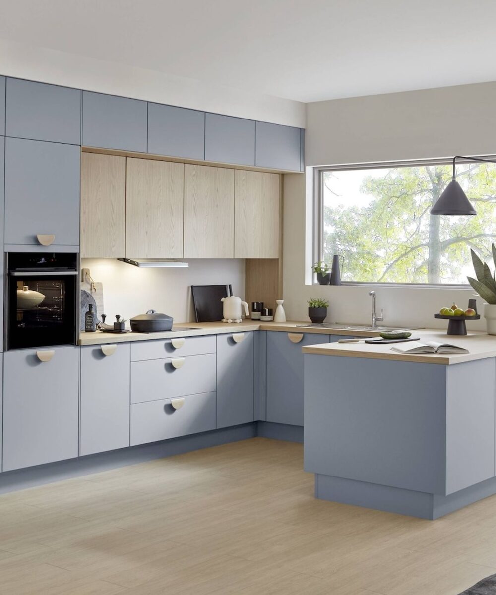 nobilia senso u-kueche modern hellblau