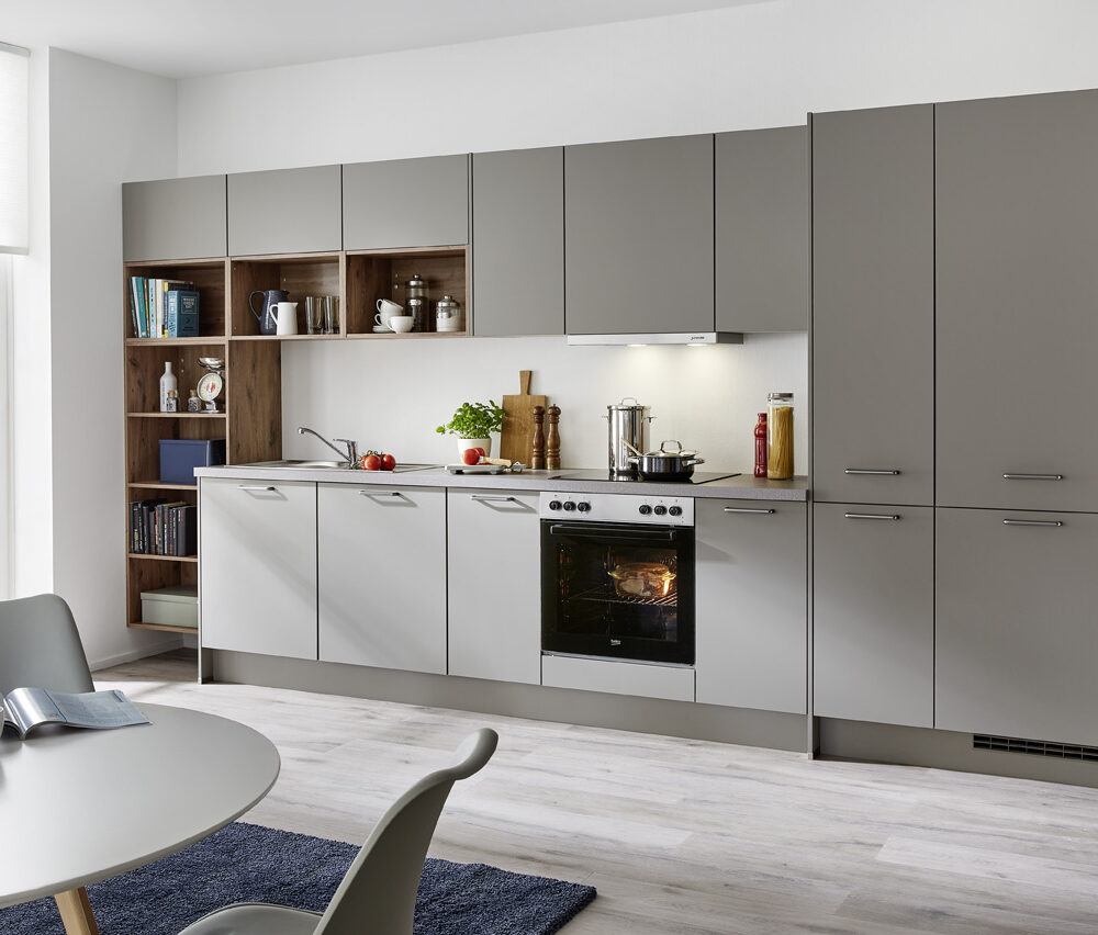nobilia easytouch kuechenzeile taupe