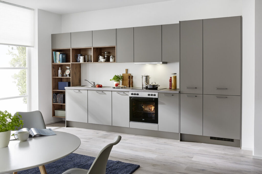 nobilia easytouch kuechenzeile taupe