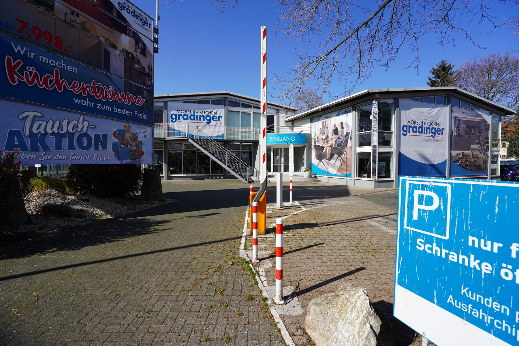 Möbelhaus Gradinger in Worms, Außenansicht