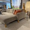 Ecksofa Alegria Plus mit Relaxfunktion, Stoff Mileto Liver, Gesamtansicht