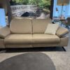Ledersofa Global Rafaela 2.0 mit Relaxfunktion, Leder Doppio Pearl, Frontansicht