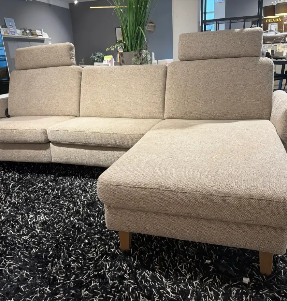 Polstergruppe Global Arima-N mit Funktion, Clublongchair mit Füßen in Eiche bianco