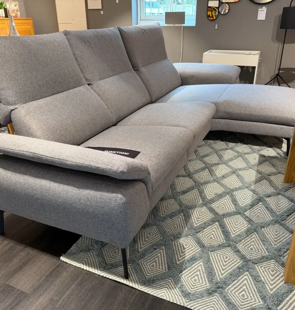 Polstergruppe Global Gotera mit Relaxfunktion, Gesamtansicht mit Longchair