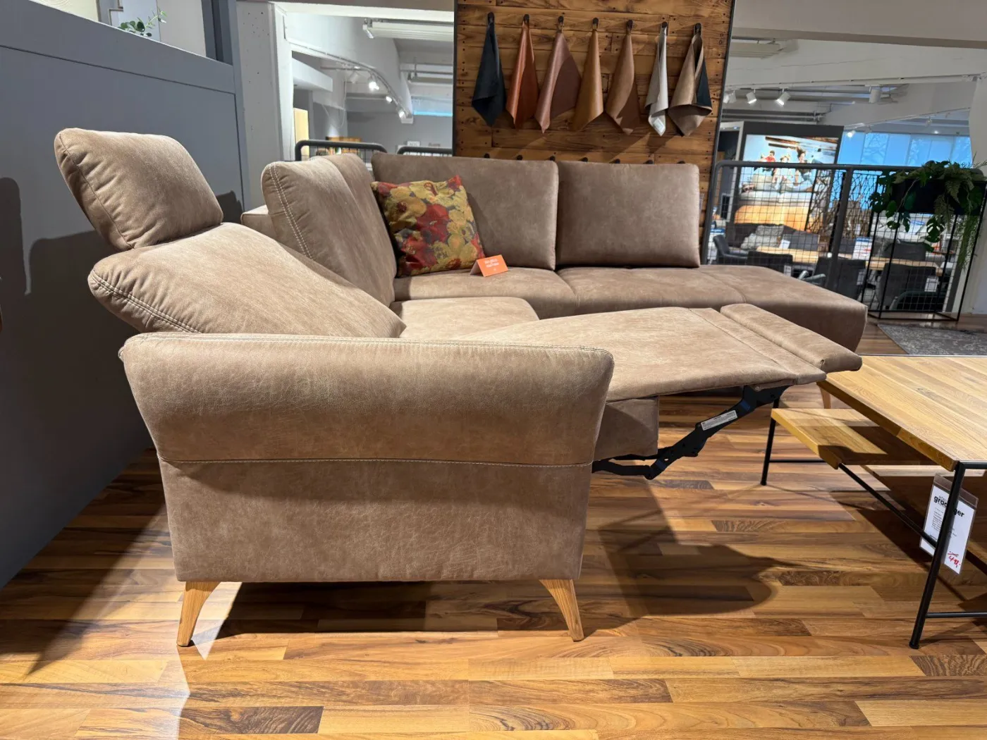 Polstergruppe Global Rosario mit Relaxfunktion, Relaxfunktion ausgefahren