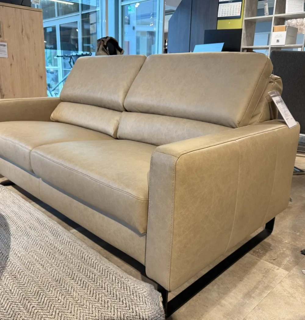 Sofagarnitur Global Valera Leder mit Relaxfunktion, Sofa mit zwei Armlehnen