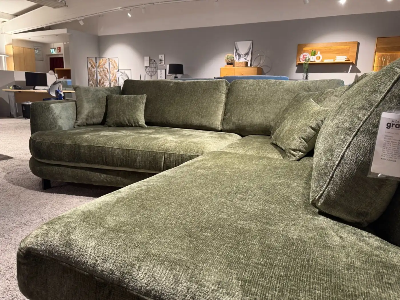 Ecksofa Natura Home Solenne, Detail des Bezugs Harmony