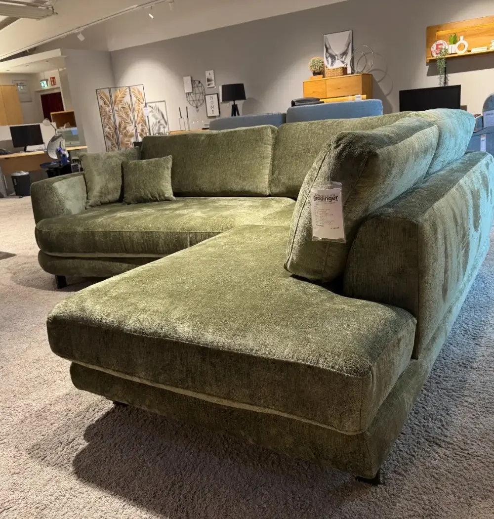 Ecksofa Natura Home Solenne, Ottomane rechts