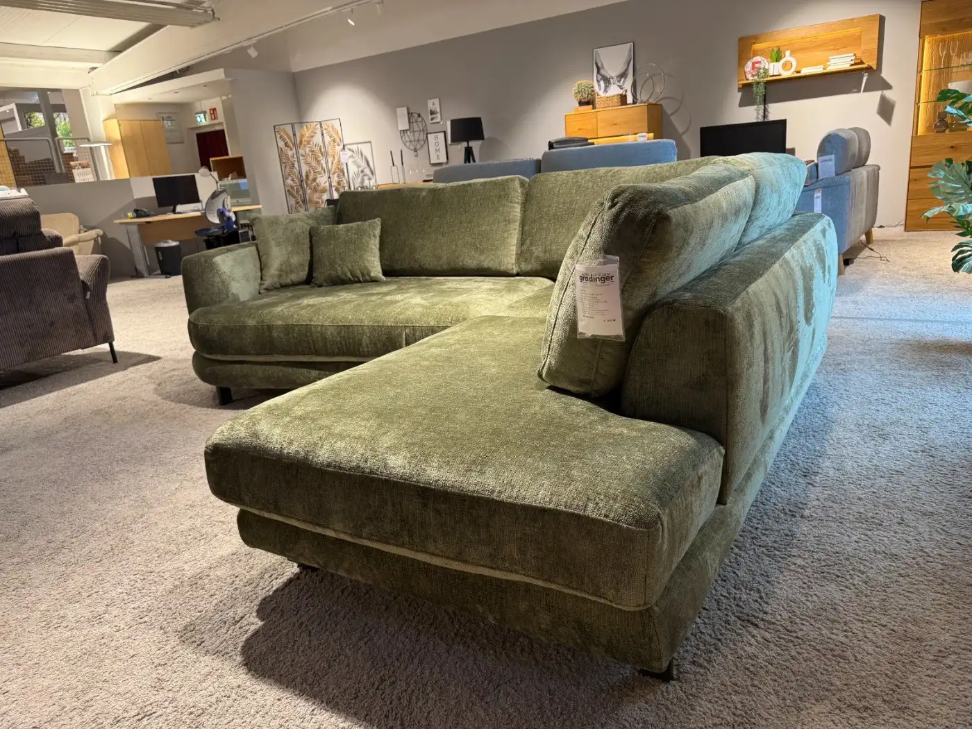 Ecksofa Natura Home Solenne, Ottomane rechts