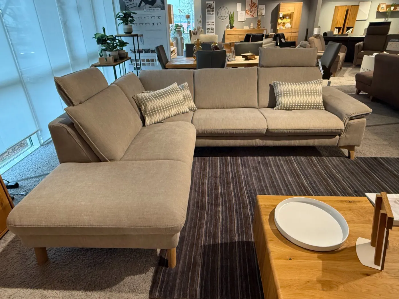 Polsterecke Natura Home Tulsa mit Querschläfer, Gesamtansicht