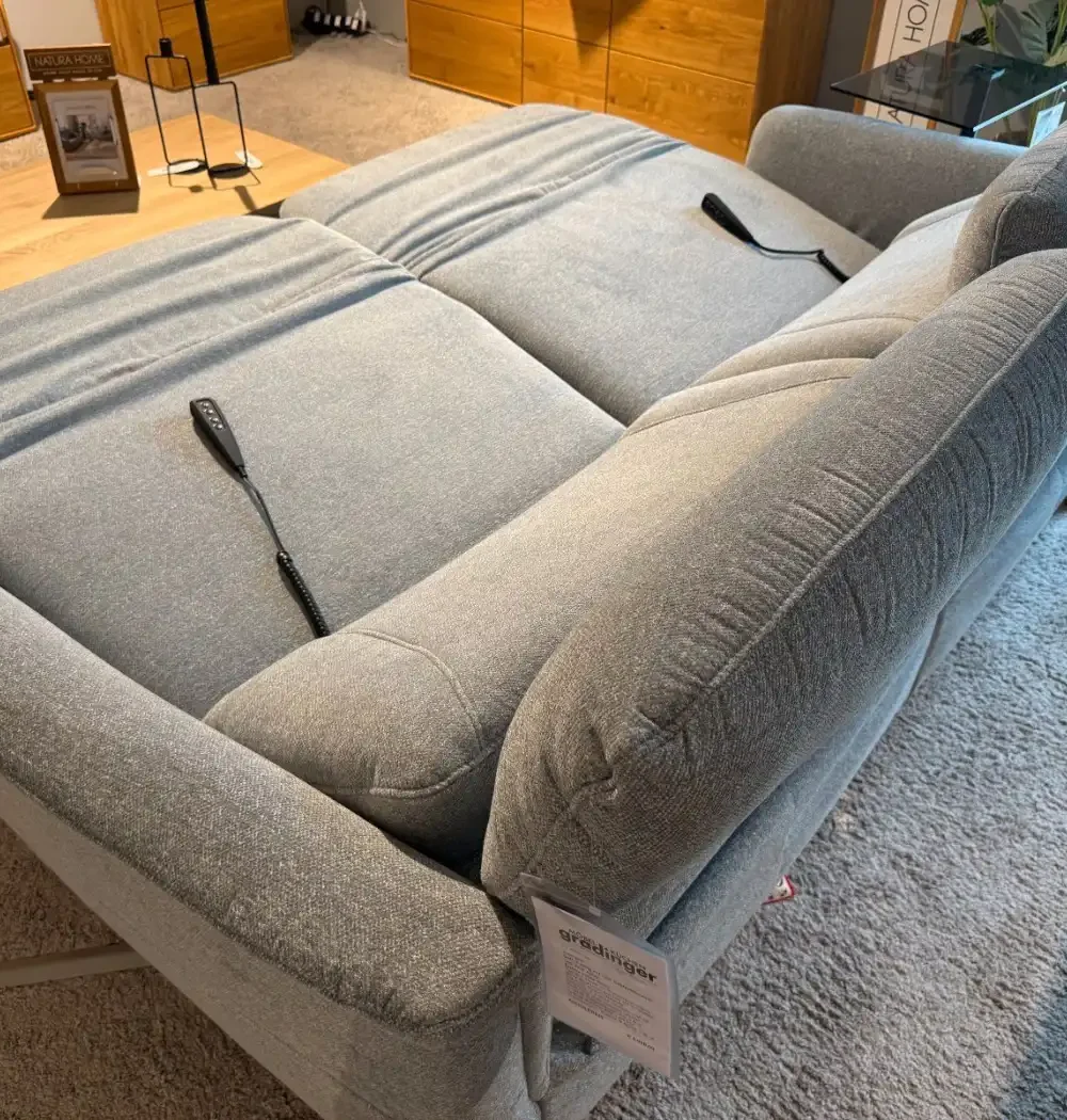 Sofa-Set Natura Home Nevin motorisch, verstellte Kopfpolster
