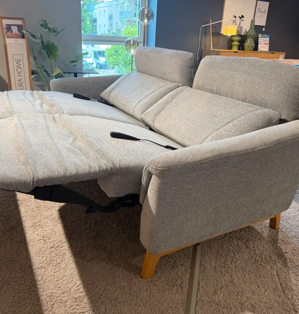 Sofa-Set Natura Home Nevin motorisch, ausgefahrene Sitzfläche