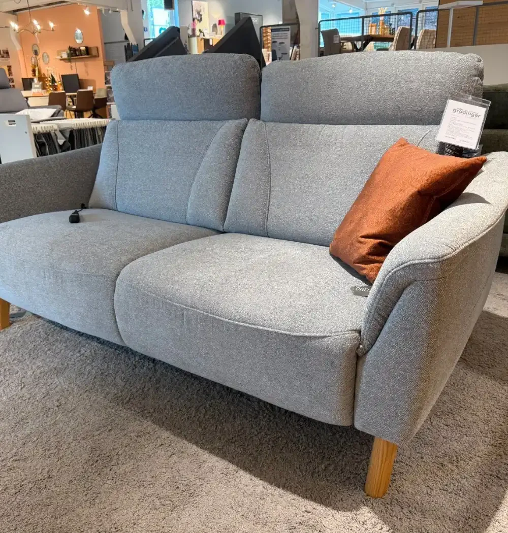 Sofa-Set Natura Home Nevin motorisch, 2,5-Sitzer mit Holzkufe Wildeiche