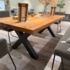 Esstisch Natura Clifton 220 cm, Gesamtansicht mit gerader Tischkante