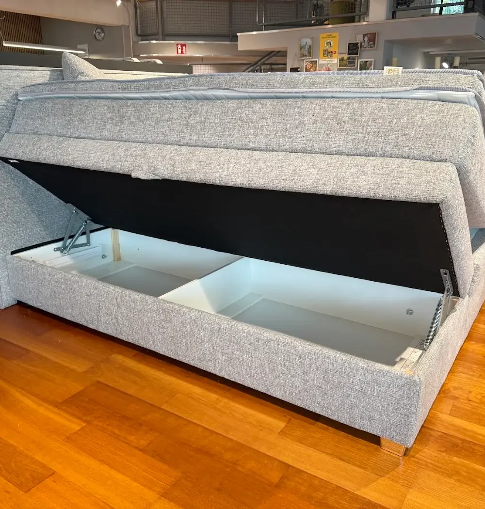 Boxspringbett Theresa mit Bettkasten, Bettkasten von innen